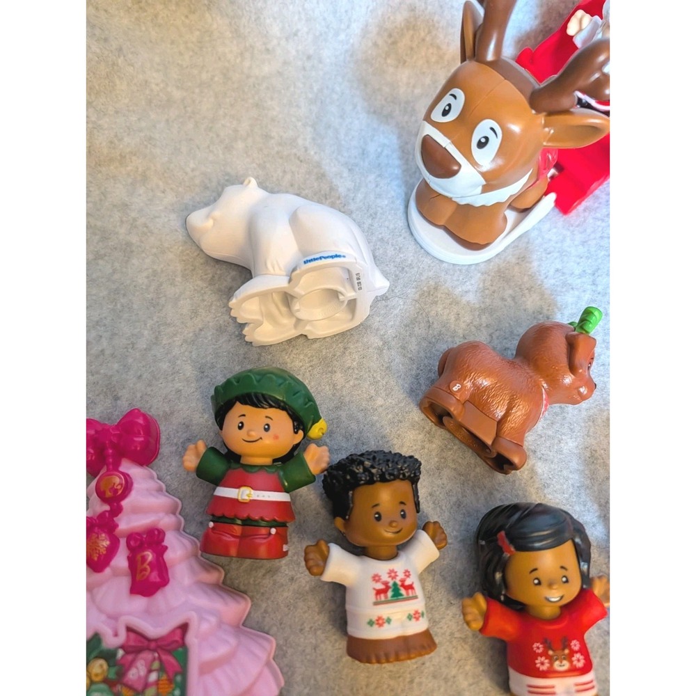 Little People Barbie Advent Calendar Replacement Parts Christmas Santa Reindeer - Picture 9 of 16